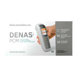 Printed MANUAL in English for the DENAS-PCM electrostimulator