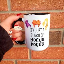 its just a bunch of hocus pocus, sanderson sisters, halloween items, coffee