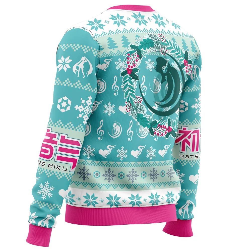 Christmas Symphony Hatsune Miku All Over Print Hoodie 3D Zip Hoodie 3D Ugly Christmas Sweater 3D Fleece Hoodie