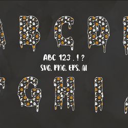 halloween alphabet fonts svg sublimation, modern font, fonts for cricut, beauty font, font for t-shirt 57