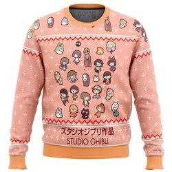 studio ghibli cuties all over print hoodie 3d zip hoodie 3d ugly christmas sweater 3d fleece hoodie