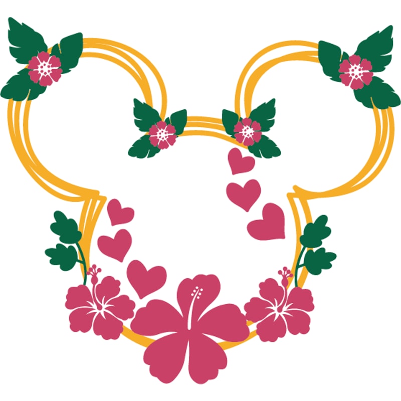 Mickey Mouse Flower Png Digital File, Disney Mickey Mouse He | Inspire ...