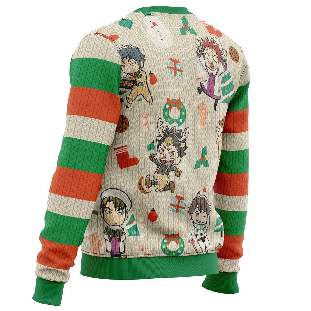 Christmas Haikyuu All Over Print Hoodie 3D Zip Hoodie 3D Ugly Christmas Sweater 3D Fleece Hoodie