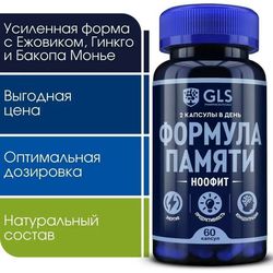 Nootropics with Hedgehog, Rhodiola and Bacopa Monnier for brain work, vitamins / dietary supplements Neophyte for memory