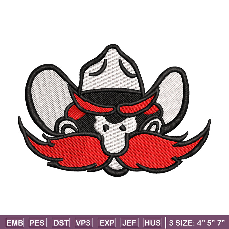 beard red embroidery design, beard red embroidery, cartoon design, embroidery file, logo shirt, Digital download..jpg