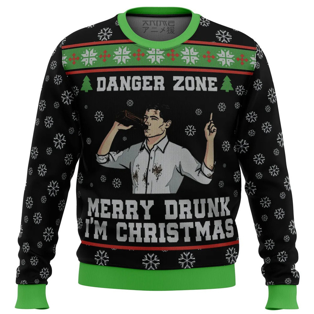 Merry Drunk I'm Christmas Sterling Archer All Over Print Hoodie 3D Zip Hoodie 3D Ugly Christmas Sweater 3D Fleece Hoodie