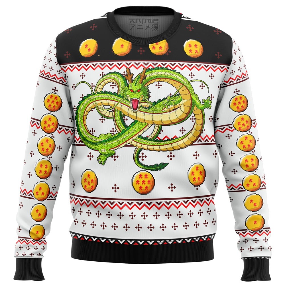 Dragonball Z Shenron All Over Print Hoodie 3D Zip Hoodie 3D Ugly Christmas Sweater 3D Fleece Hoodie
