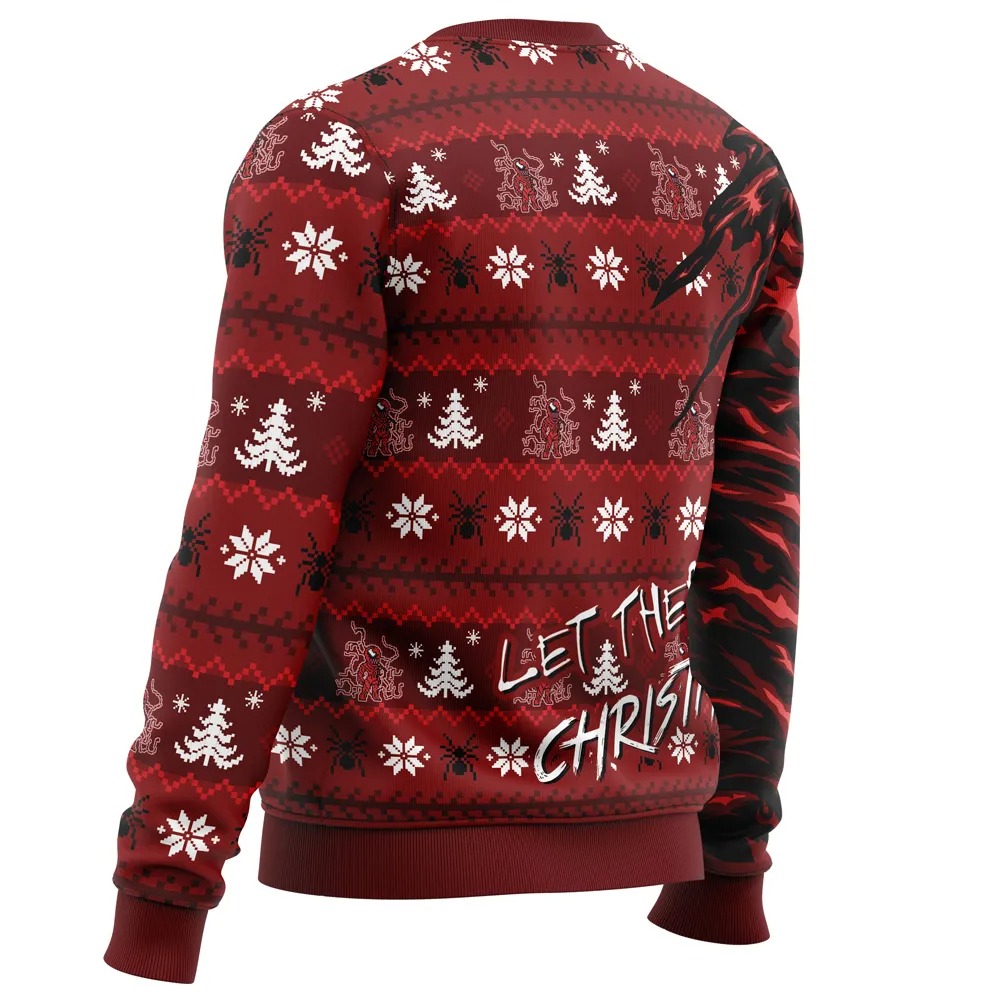 Let There Be Christmas Carnage Marvel All Over Print Hoodie 3D Zip Hoodie 3D Ugly Christmas Sweater 3D Fleece Hoodie