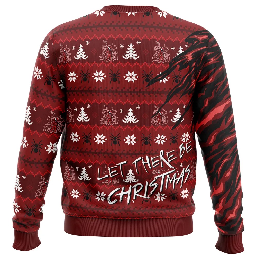 Let There Be Christmas Carnage Marvel All Over Print Hoodie 3D Zip Hoodie 3D Ugly Christmas Sweater 3D Fleece Hoodie
