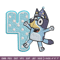 Bluey 4th Birthday Embroidery design, Bluey Cartoon Embroidery, Disney Embroidery, Embroidery File, digital download.jpg