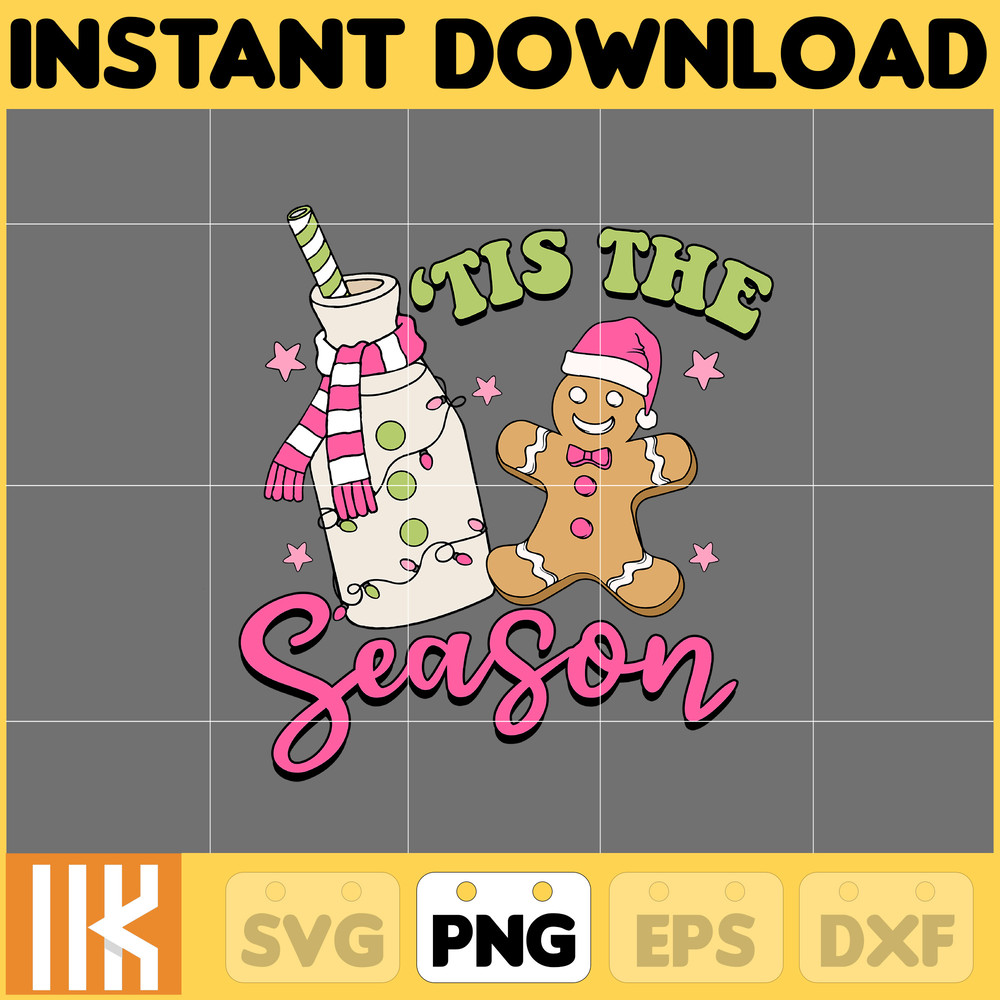 Retro Christmas Png, Pink Christmas Png, Groovy Christmas Png, Christmas, Pink Santa Png, Sublimation Download (1).jpg