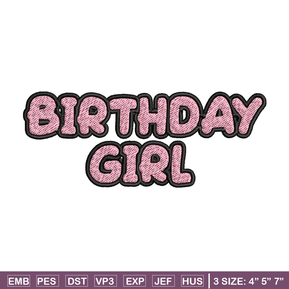 Bluey Birthday Girl Embroidery, Bluey Cartoon Embroidery, Disney Embroidery, Embroidery File, digital download..jpg