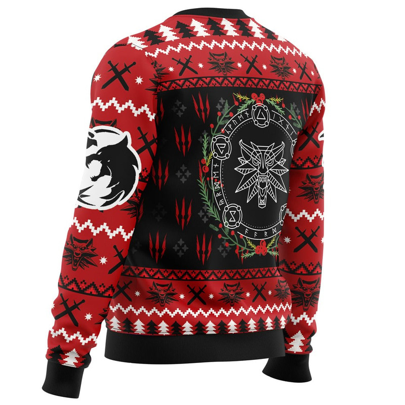 Christmas Monster The Witcher All Over Print Hoodie 3D Zip Hoodie 3D Ugly Christmas Sweater 3D Fleece Hoodie