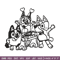 Bluey friends Coloring Pages Embroidery, Bluey Embroidery, Embroidery File, cartoon design, logo shirt, Digital download.jpg