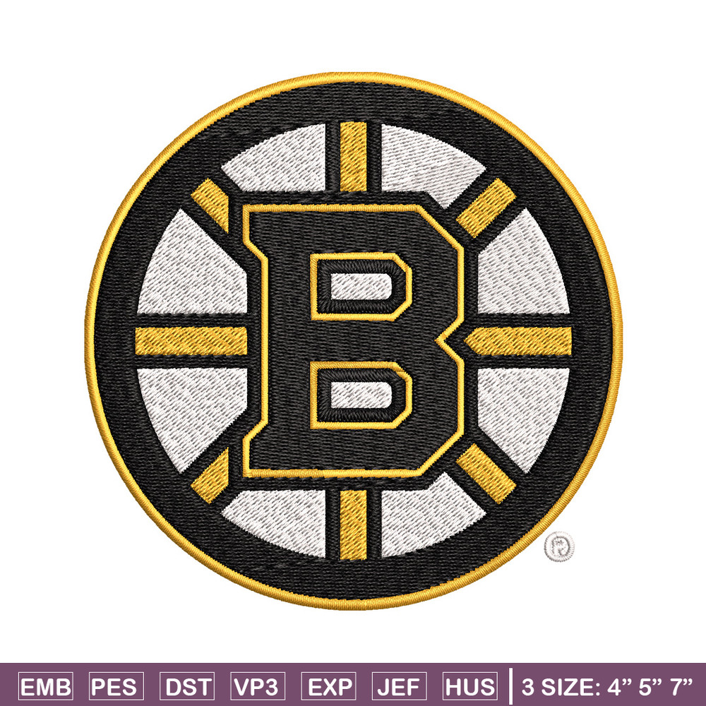 Boston Bruins Embroidery Design, Logo Embroidery, NHL Embroidery, Embroidery File, Logo shirt, Digital download.jpg