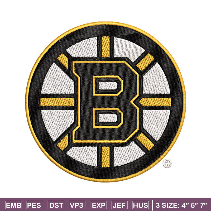Boston Bruins Embroidery Design, Logo Embroidery, NHL Embroidery, Embroidery File, Logo shirt, Digital download.jpg