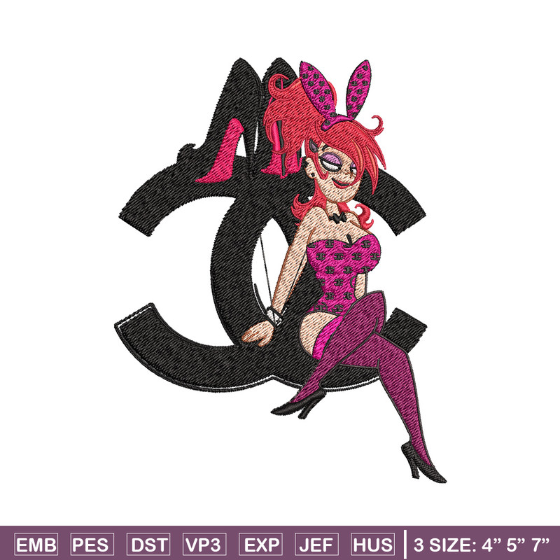 Bunny girl gucci Embroidery Design, Gucci Embroidery, Brand Embroidery, Embroidery File, Logo shirt, Digital download.jpg