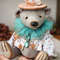 2 Handmade Artist-Collectible Teddy Bear-OOAK-Vintage-Victorian Style-Stuffed-Antique-bears animal-toys bear-plushinnes toy-decor baby-shower toys.jpg