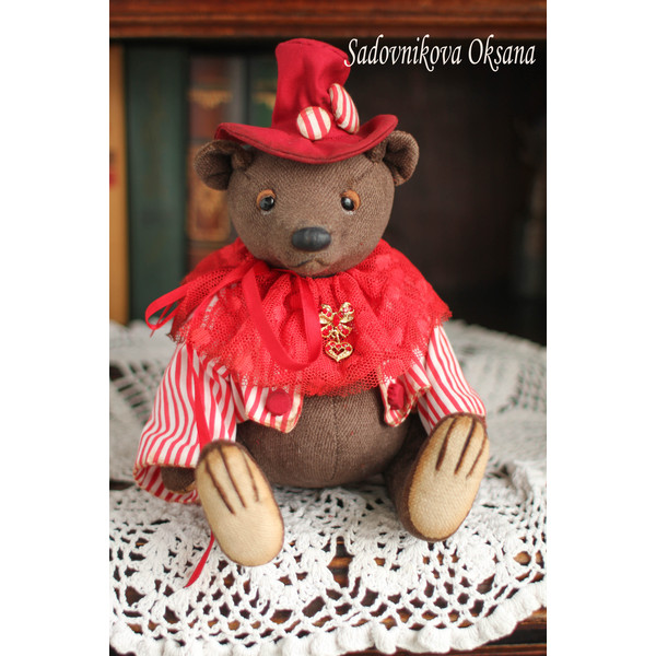 31 Handmade Artist-Collectible Teddy Bear-OOAK-Vintage-Victorian Style-Stuffed-Antique-bears animal-toys bear-plushinnes toy-decor baby-shower toys.jpg