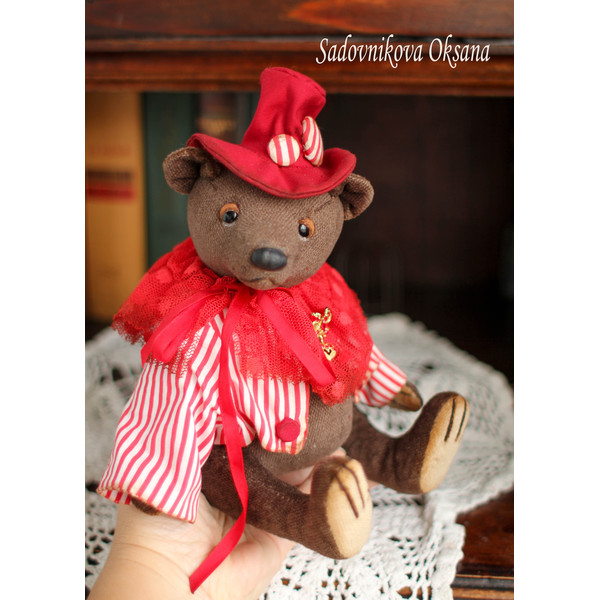 34 Handmade Artist-Collectible Teddy Bear-OOAK-Vintage-Victorian Style-Stuffed-Antique-bears animal-toys bear-plushinnes toy-decor baby-shower toys.jpg