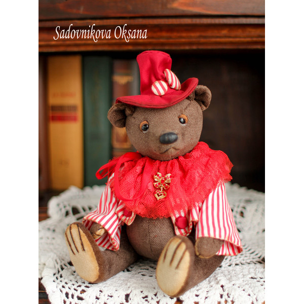 36 Handmade Artist-Collectible Teddy Bear-OOAK-Vintage-Victorian Style-Stuffed-Antique-bears animal-toys bear-plushinnes toy-decor baby-shower toys.jpg