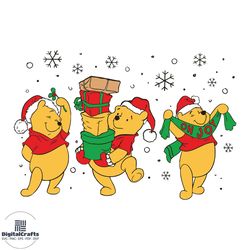 winnie the pooh christmas hat oh joy svg cricut files