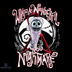 what a wonderful nightmare jack skellington svg file