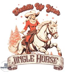 Saddle Up Your Jingle Horse PNG Sublimation Download
