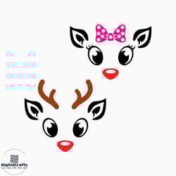 rudolph the red nosed reindeer svg, christmas reindeer svg, rudolph face svg, rudolph reindeer cut files, cricut, silhouette, png, svg, eps