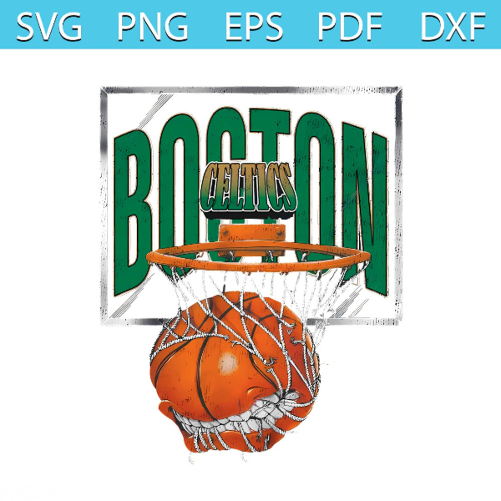 90s Boston Basketball Team SVG Best Graphic Design Cutting Files