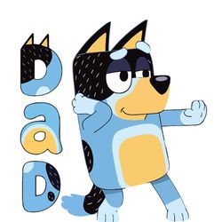 happy fathers day bluey dad best svg cutting digital files