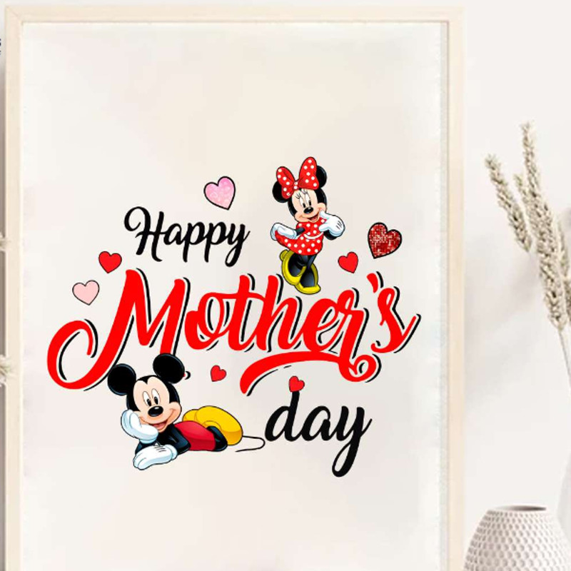 Disney Happy Mothers Day Mickey Minnie PNG