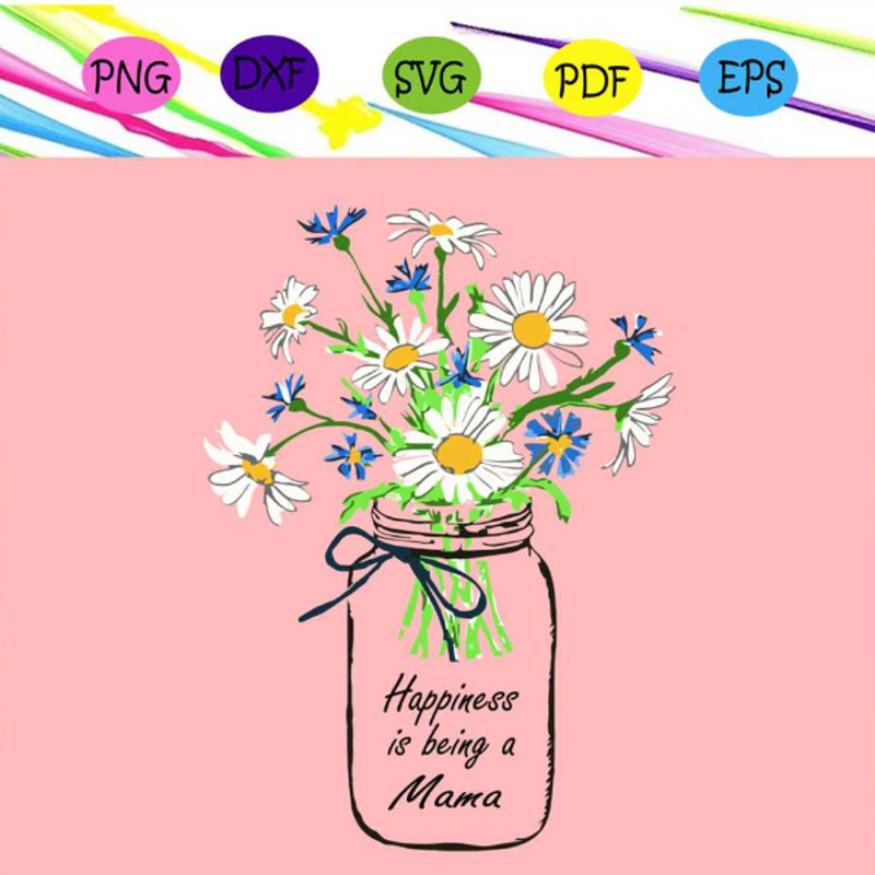 Happiness is being a mama svg mothers day svg mothers day gift gigi svg gift for gigi nana life