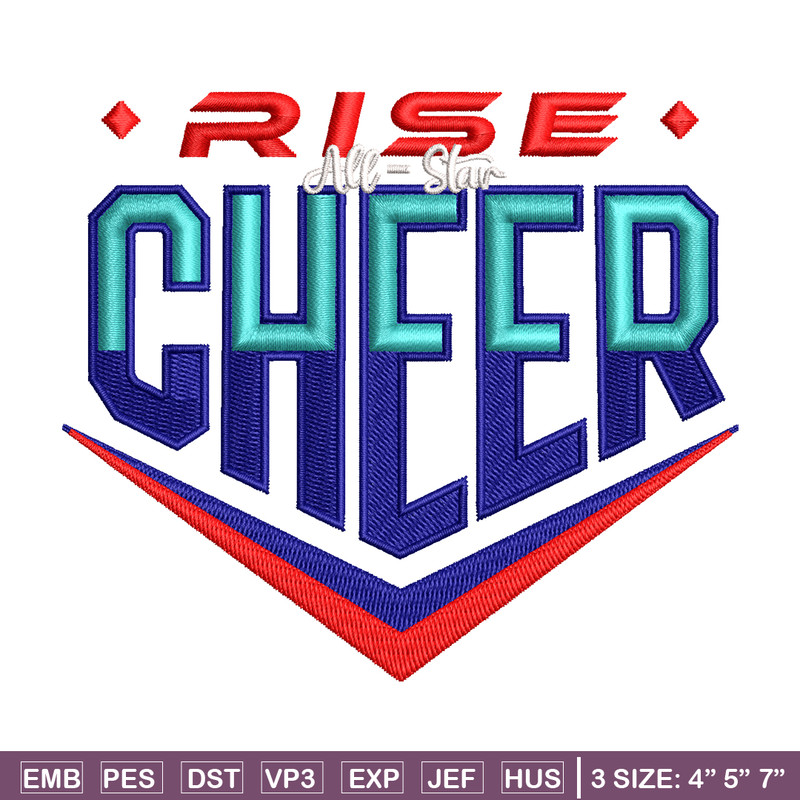 Cheer rise Logo embroidery design, Cheer rise Logo embroidery, embroidery file, logo design, Digital download..jpg