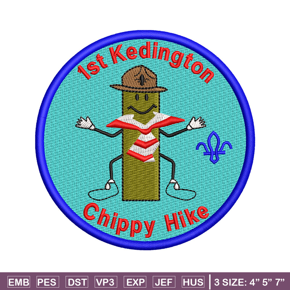 Chippy Hike logo embroidery design, Chippy Hike embroidery, embroidery file, logo design, logo shirt, Digital download.jpg