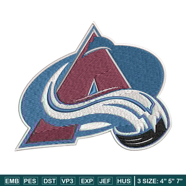 Colorado Avalanche Embroidery Design, Logo Embroidery, NHL Embroidery, Embroidery File, Logo shirt, Digital download.jpg