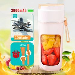 portable 350ml electric juicer and mini blender - versatile, rechargeable, easy cleaning