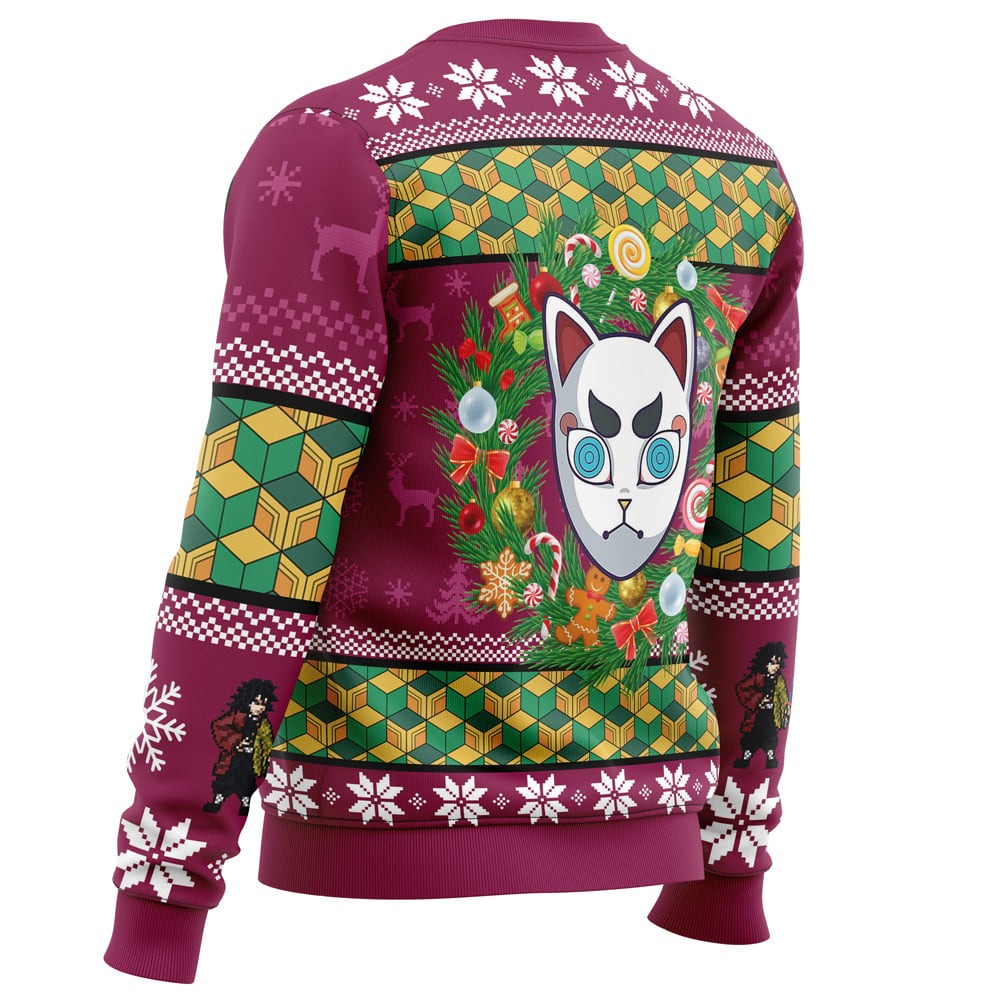 Christmas Giyuu Tomioka Demon Slayer All Over Print Hoodie 3D Zip Hoodie 3D Ugly Christmas Sweater 3D Fleece Hoodie