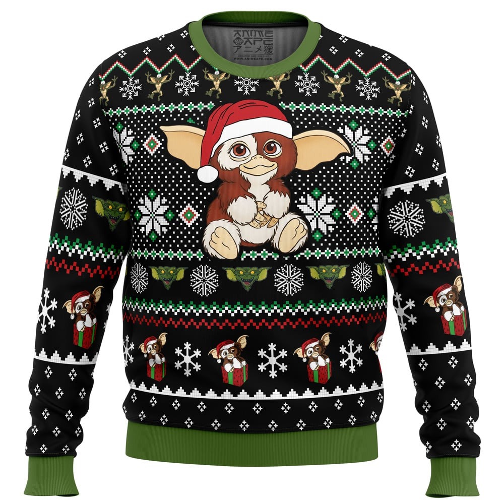 A Christmas Present Gremlins All Over Print Hoodie 3D Zip Hoodie 3D Ugly Christmas Sweater 3D Fleece Hoodie