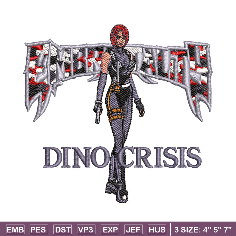 Dino Crisis embroidery design, Dino Crisis embroidery, logo design, embroidery file, logo shirt, Digital download..jpg
