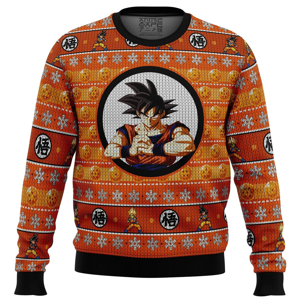 Dragonball Z Son Goku All Over Print Hoodie 3D Zip Hoodie 3D Ugly Christmas Sweater 3D Fleece Hoodie
