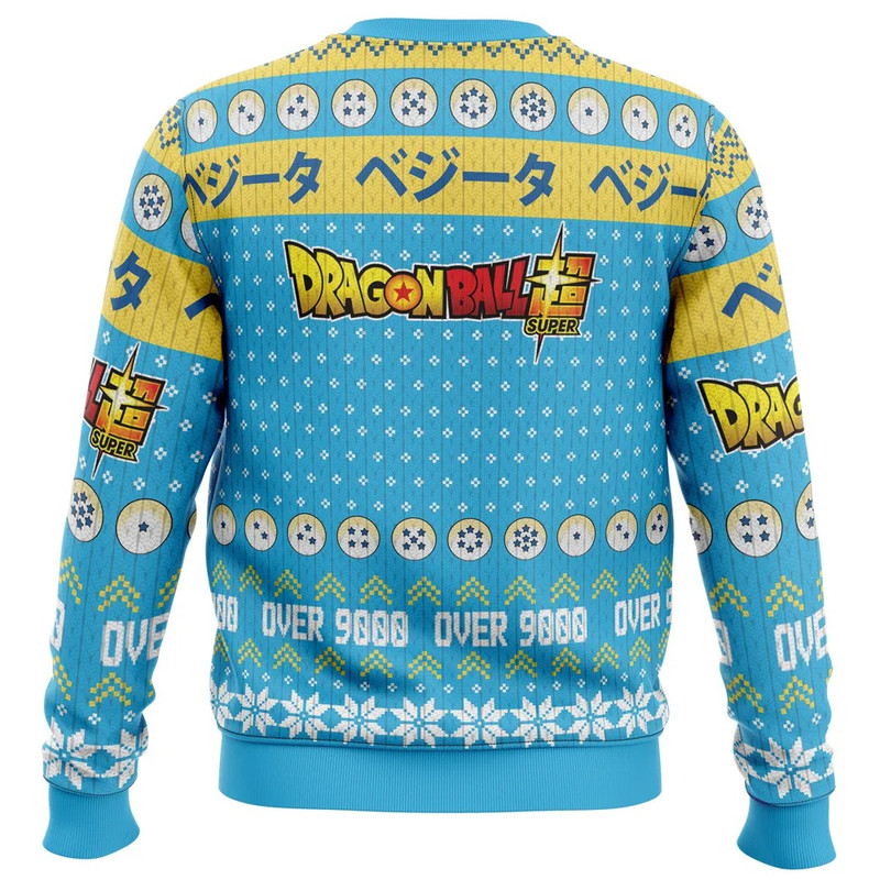 Christmas Vegeta Dragon Ball Z All Over Print Hoodie 3D Zip Hoodie 3D Ugly Christmas Sweater 3D Fleece Hoodie
