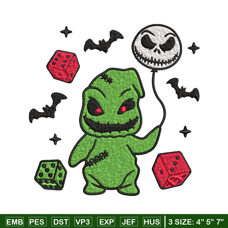 Baby Oogie Boogie balloon Embroidery design, halloween Embroidery, halloween design, Embroidery File, Digital download..jpg