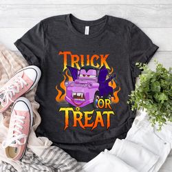 cars halloween vampire truck or treat disney shirt, mickeys not so scary party gifts, disney trick or treat, halloween m