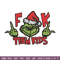 Grinch Fuck Them Kids Embroidery design, Grinch christmas Embroidery, Grinch design, Embroidery File, Instant download..jpg