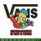 Bart Simpson Vans Embroidery design, Simpson Embroidery, cartoon design, Embroidery File, Instant download..jpg
