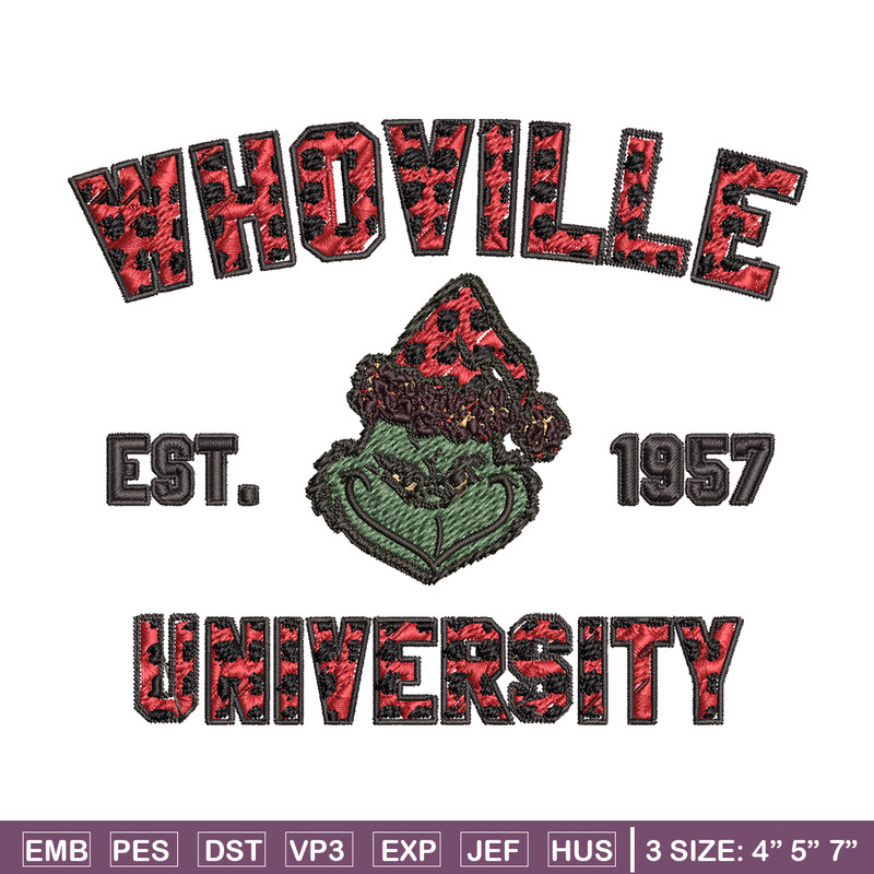 Grinch Whoville University Christmas Embroidery design, Grinch Christmas Embroidery, Grinch design, Digital download..jpg