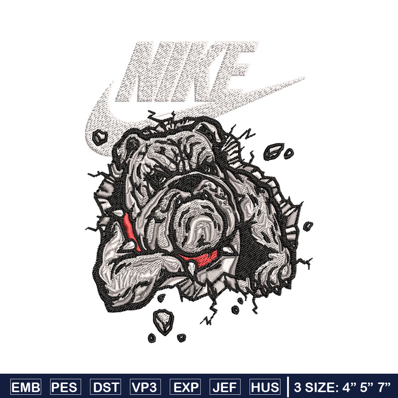Bitbull dog Nike Embroidery design, Bitbull dog Embroidery, Nike design, Embroidery file, logo shirt, Instant download..jpg