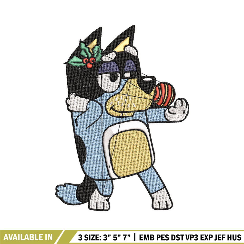 Bandit Embroidery Design, Bluey Embroidery, Embroidery File, Brand Embroidery, Logo shirt, Digital download.jpg