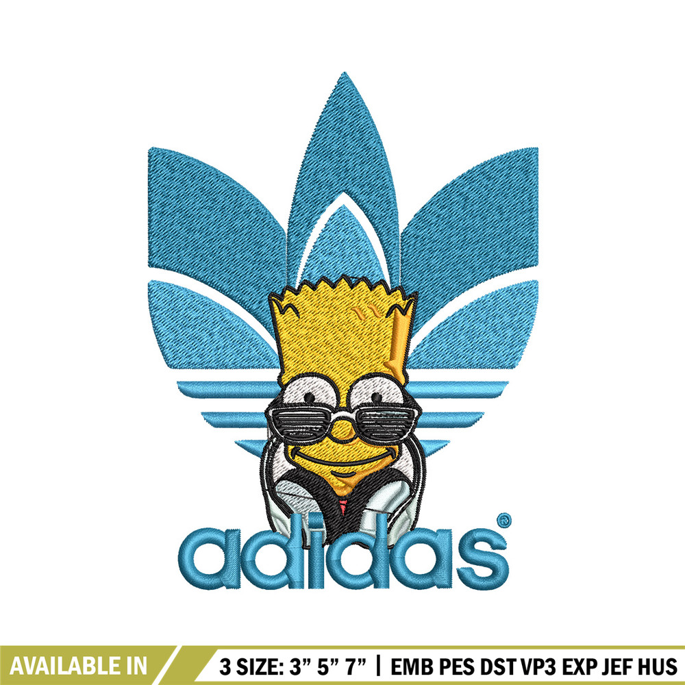 Bart simpson adidas Embroidery Design,Adidas Embroidery, Brand Embroidery, Embroidery File, Logo shirt, Digital download.jpg